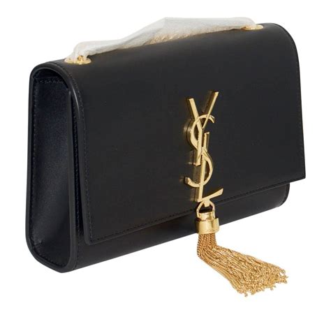 ysl black bag with tassel